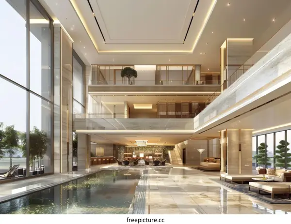 Modern Luxury Hotel Lobby Interior Design