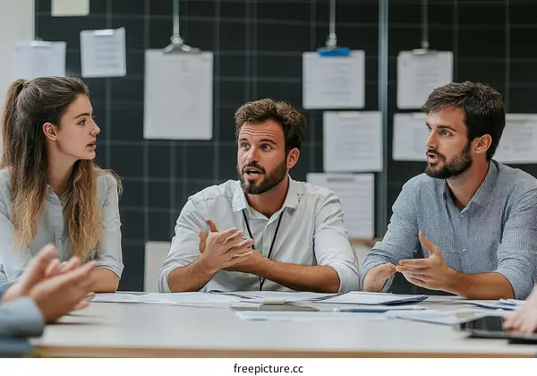 Business Meeting Discussion Group of Diverse People