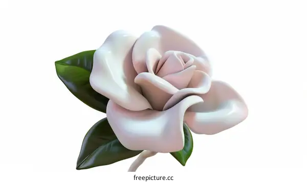 single white rose