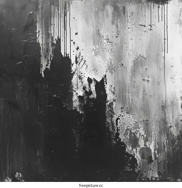 Abstract Oil Painting with Thick Palette Knife Strokes