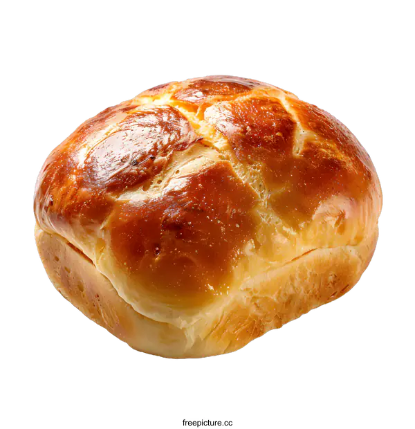 [Transparent Background PNG]Fresh baked bread loaf on white