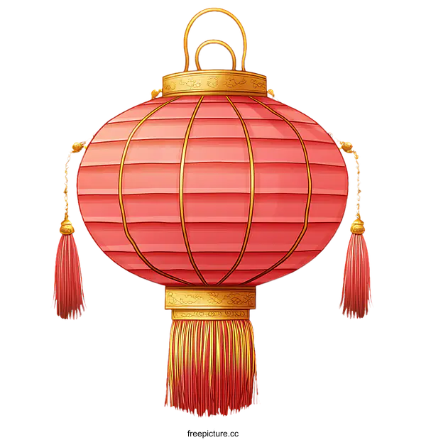 [Transparent Background PNG]Chinese Red Paper Lantern Illustration