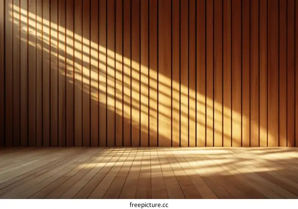 Wooden Wall and Floor Interior Design