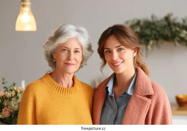 Portrait of Two Women Showing Affection