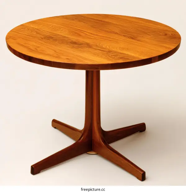 Wooden Round Coffee Table Design
