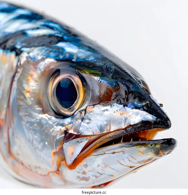 Close up of a fish head