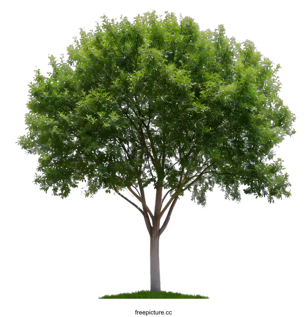 [Transparent Background PNG]Green Tree Isolated on White Background