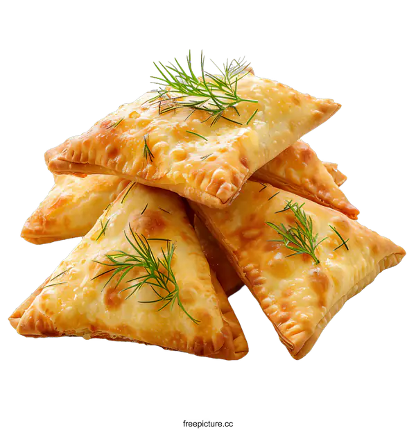 [Transparent Background PNG]Deep-fried pastries with dill