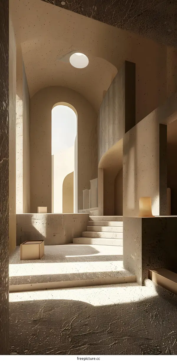 Minimalist Concrete Architecture Interior Design