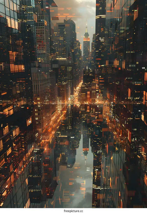 New York City Manhattan skyscrapers