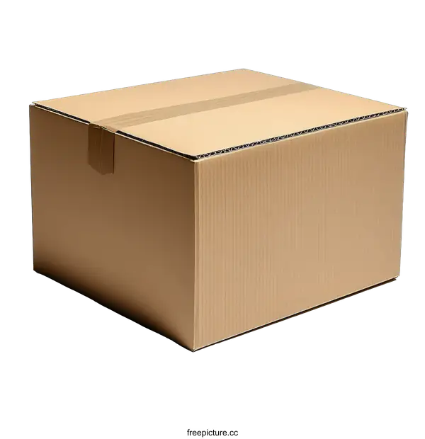 [Transparent Background PNG]Large Cardboard Box for Shipping