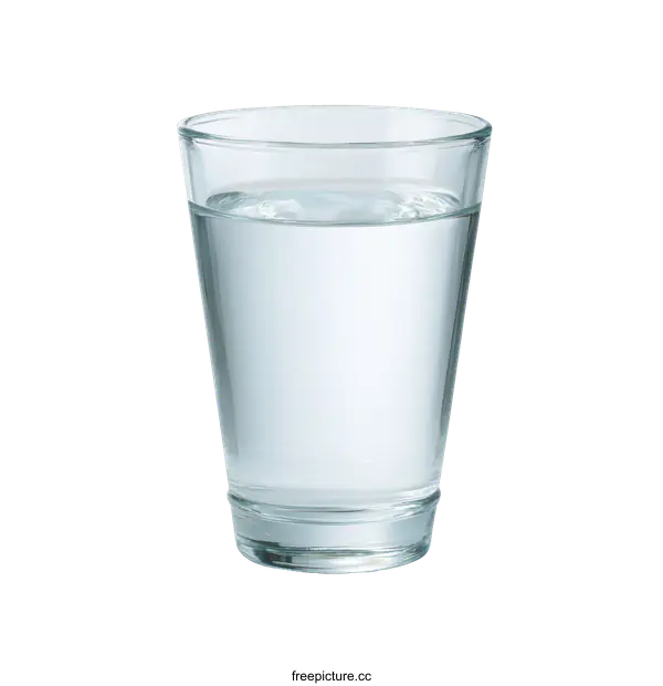 [Transparent Background PNG]Clear Glass of Water