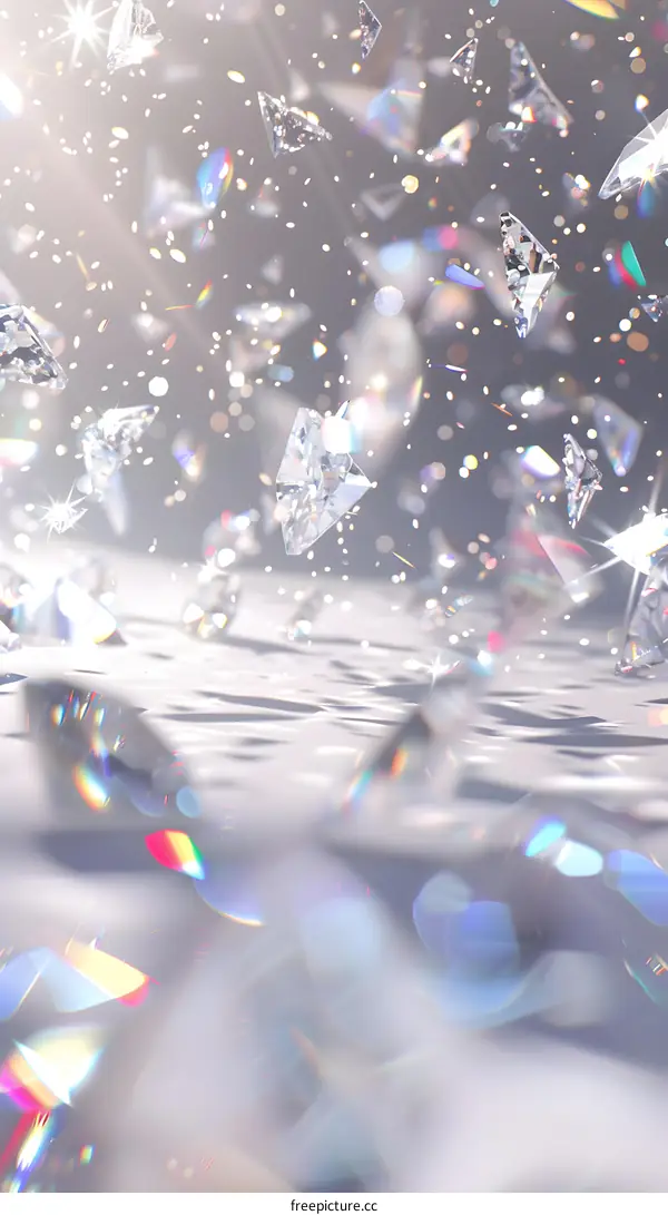 Diamonds falling from the sky