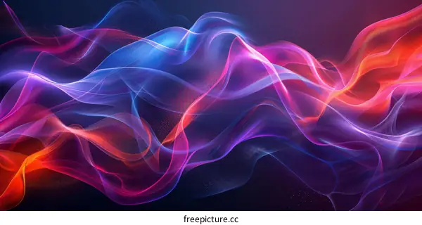 Abstract Colorful Wave Background: Dynamic Flowing Lines