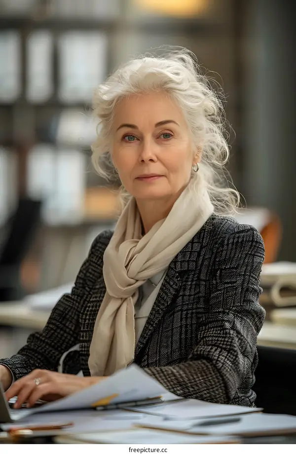 portrait of a senior businesswoman