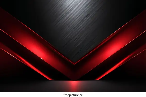 Abstract Red and Black Geometric Background Design