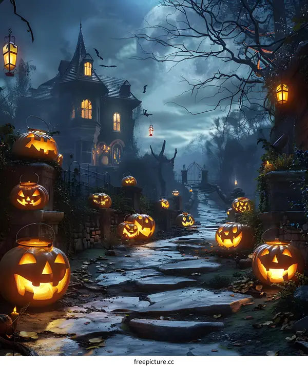 Halloween Pumpkin House