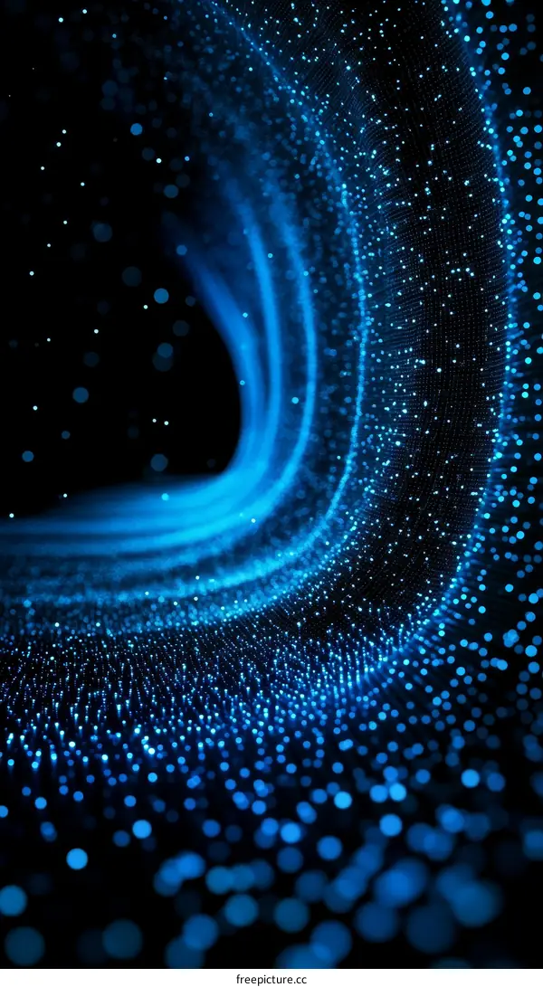 Abstract Blue Dot Pattern Design