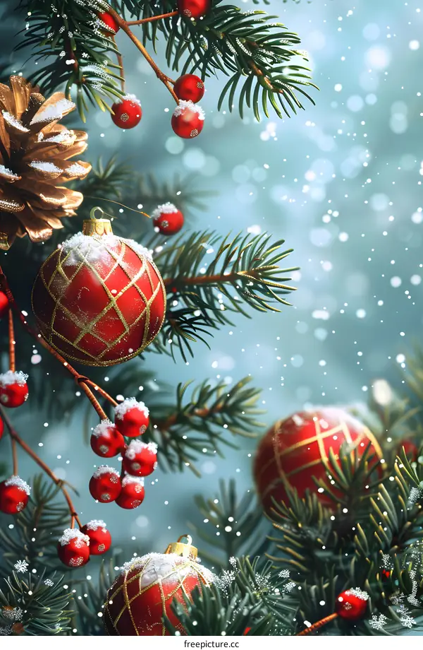 Christmas tree decorated for Christmas