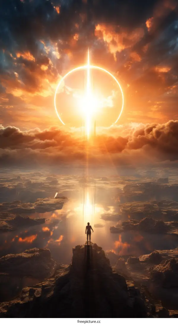 The Solitary Figure on the Cliff