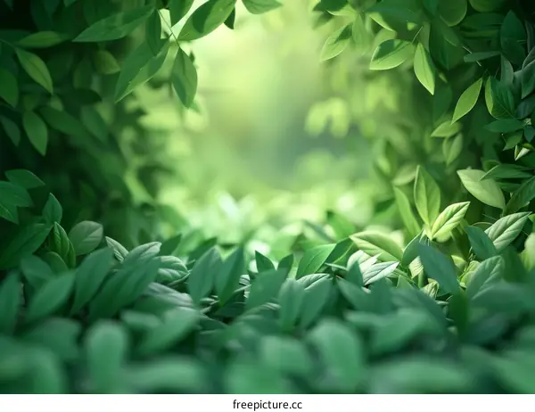 lush green leaves of a plant up close