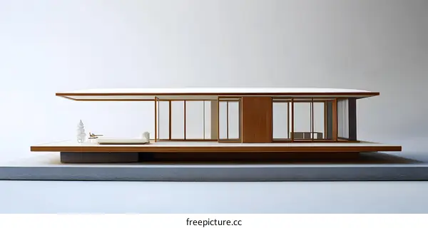 Modern Minimalist House Model Architecture Design