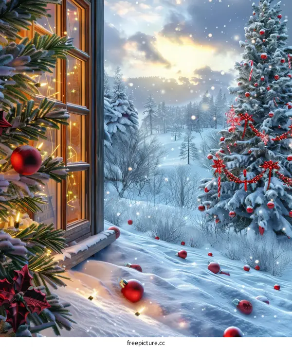 Christmas Snow Scene
