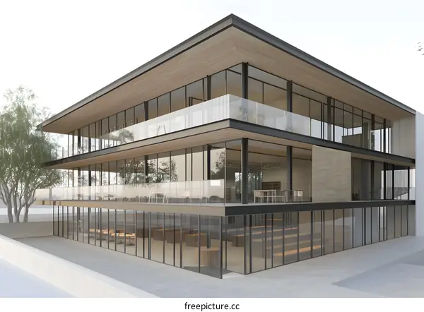 Modern Architecture Glass Building Design Exterior