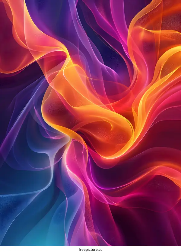 Colorful abstract silk