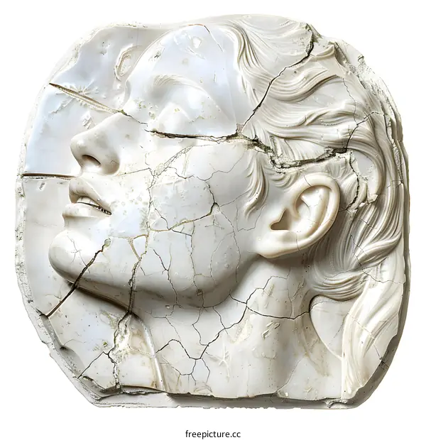 Fragmented Beauty Face Sculpture