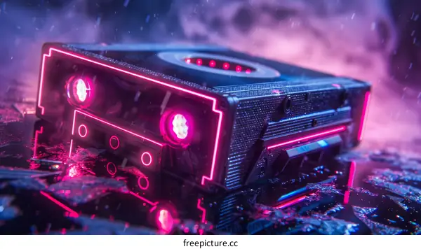 A Futuristic Sci-Fi VHS Tape