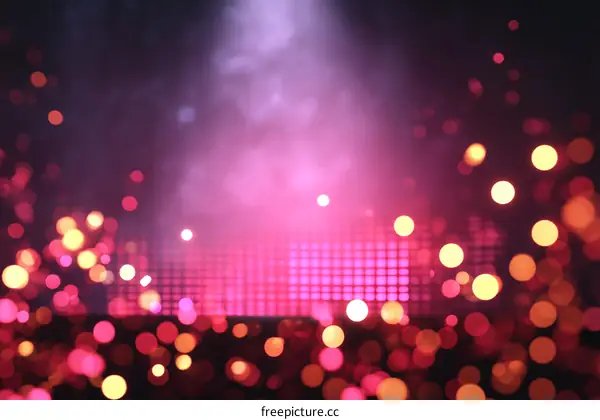 Abstract Colorful Bokeh Background of Stage Lights
