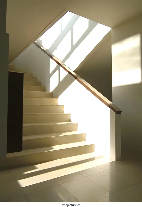 Modern Staircase with Natural Light