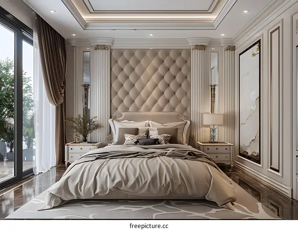 European-style bedroom