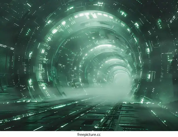 Futuristic Sci-Fi Tunnel