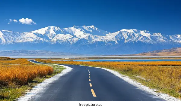 Scenic Mountain Road Landscape