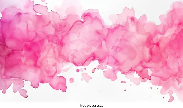 Abstract painting with shades of pink