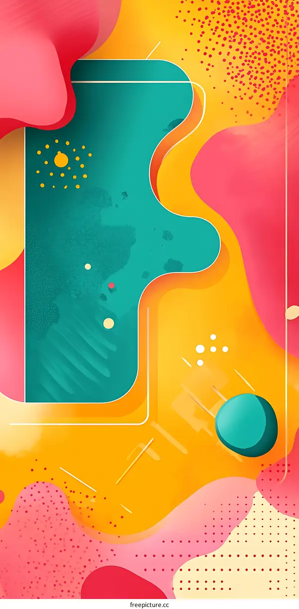 Abstract Colorful Shapes Design Background