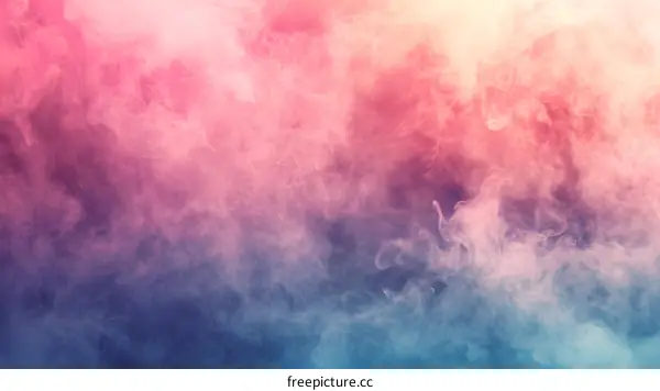 Abstract Smoke Background With Pink And Blue Colors