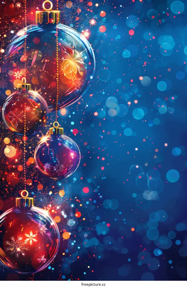 Festive Christmas Home Decor with Ornaments and Fairy Lights