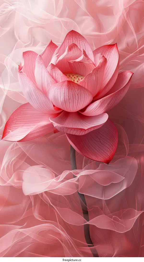 Pink lotus flower with pink background