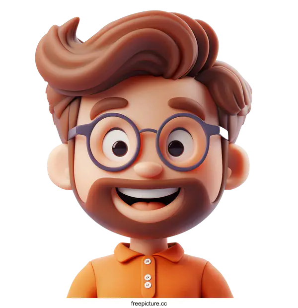 [Transparent Background PNG]3D Male Character Illustration