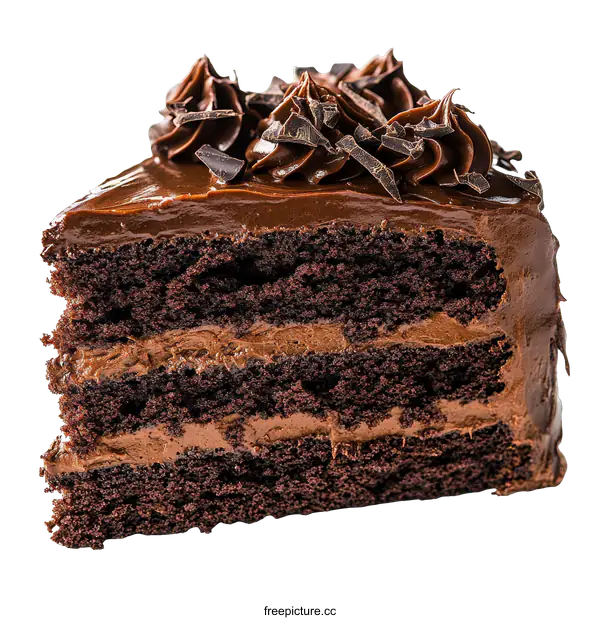 [Transparent Background PNG]Delicious Chocolate Cake Slice