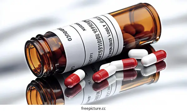 Medical Pills and a Bottle