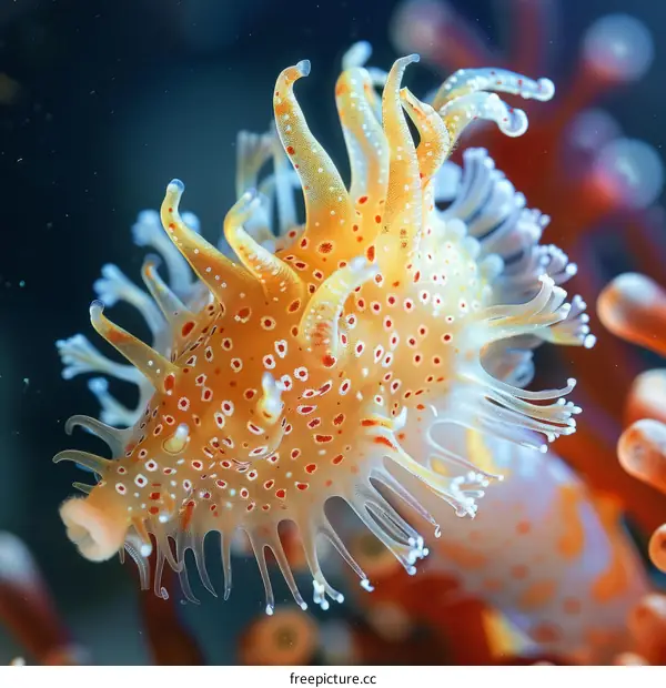 Mesmerizing Macro of an Underwater Sea Anemone