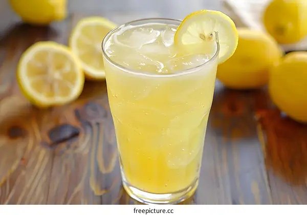 Refreshing Lemon Iced Tea with Lemon Slices