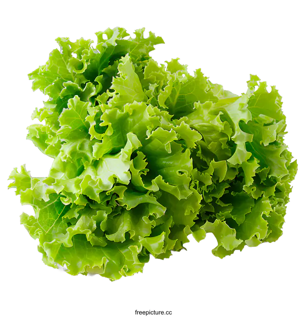 [Transparent Background PNG]Fresh lettuce isolated on white background