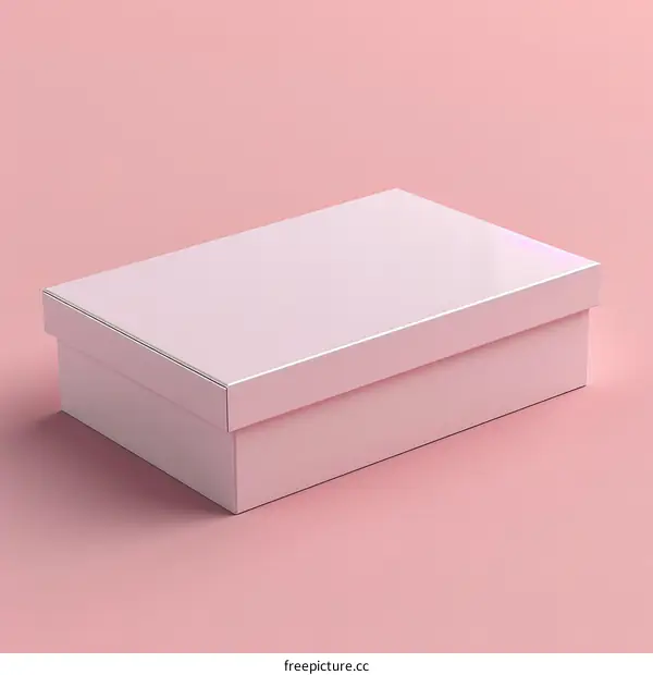 Pink Gift Box with Lid Open