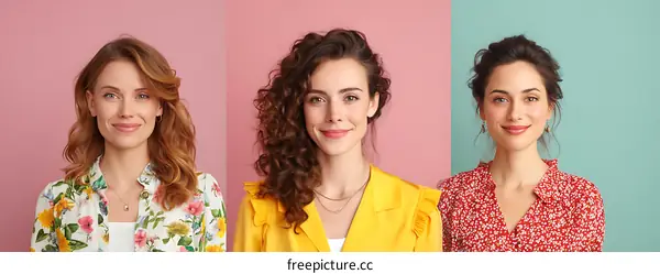 Three Women in Trendy Outfits