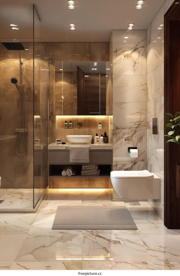 Modern Luxury Bathroom Design Interior